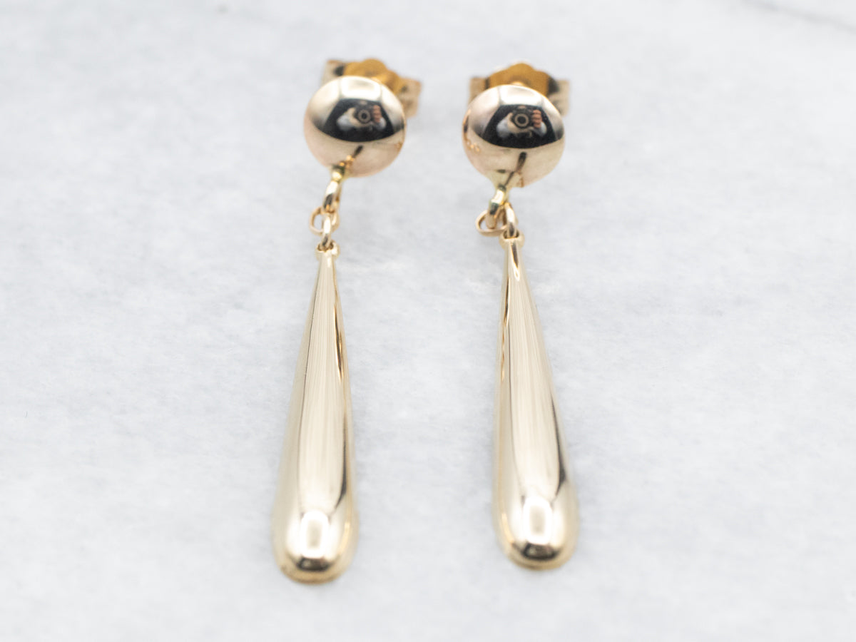 Buy 14K Yellow Gold Drops Earrings VER-2000 Online from Vaibhav Jewellers